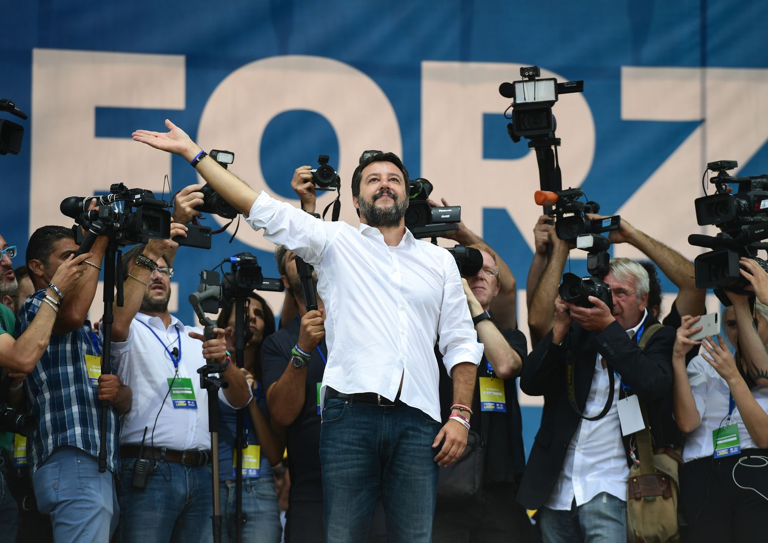 Matteo Salvini a Pontida