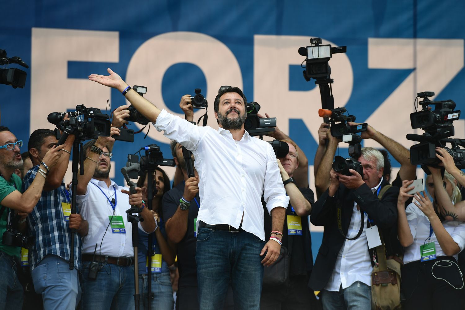 Matteo Salvini a Pontida