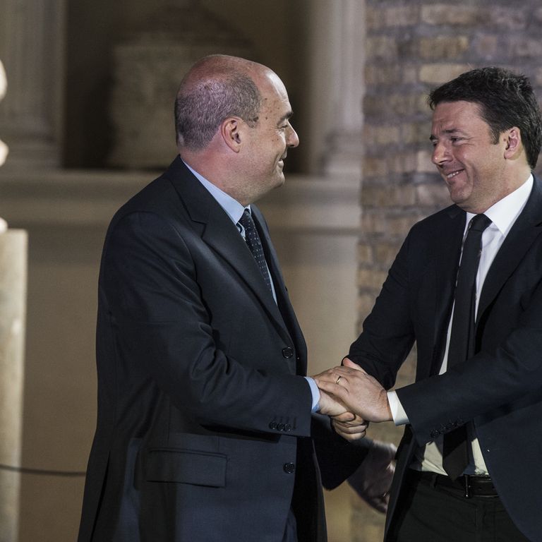 Nicola Zingaretti e Matteo Renzi