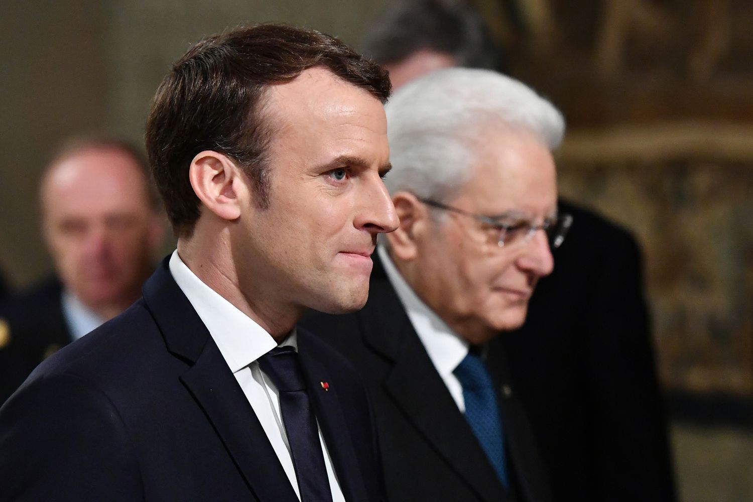 Emmanuel Macron e Sergio Mattarella