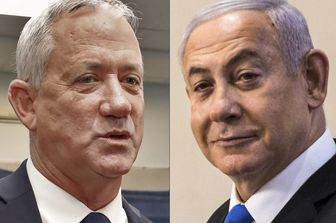 Benny&nbsp;Gantz e Benjamin&nbsp;Netanyahu