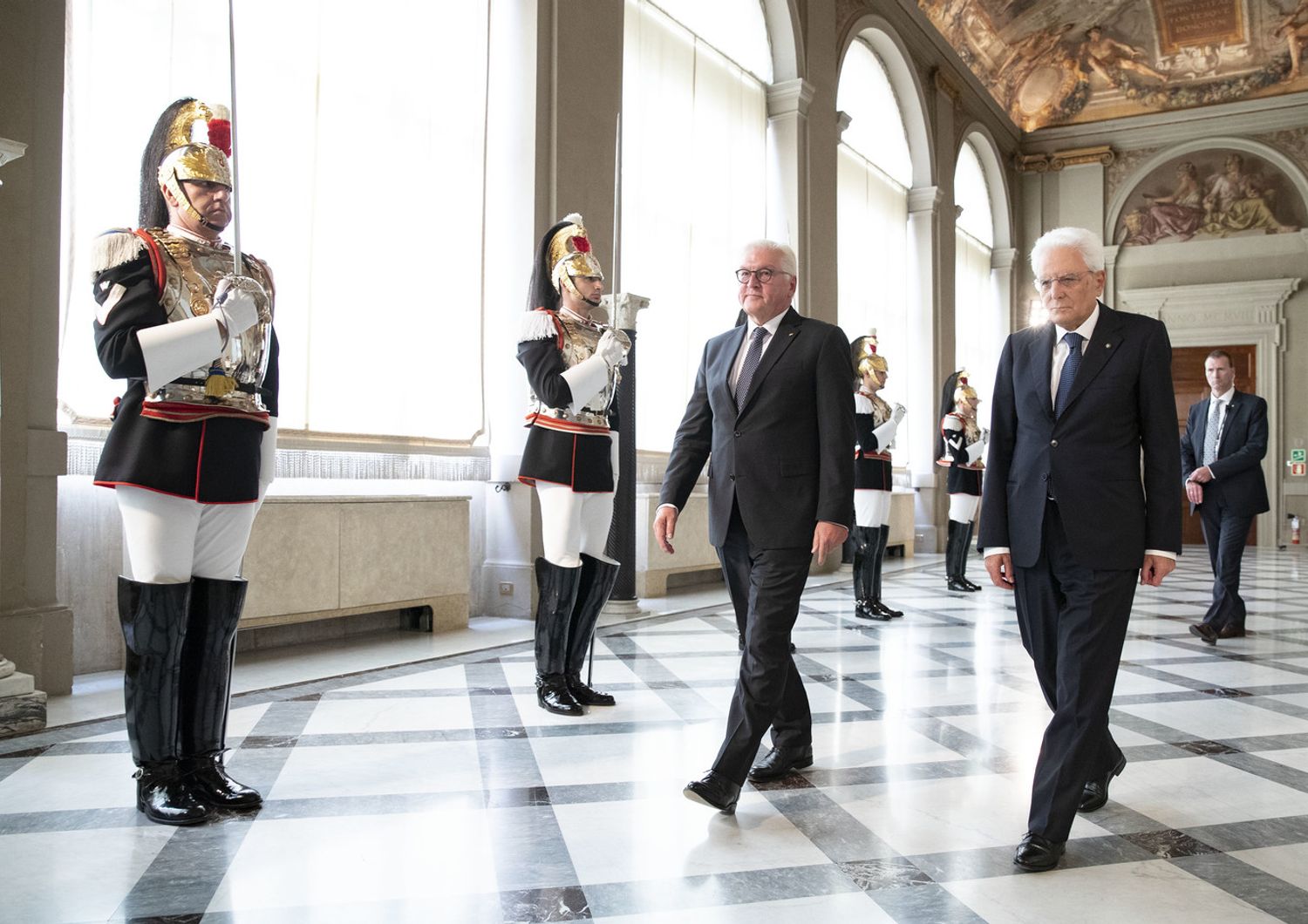 Sergio Matarella e&nbsp;Frank-Walter Steinmeier