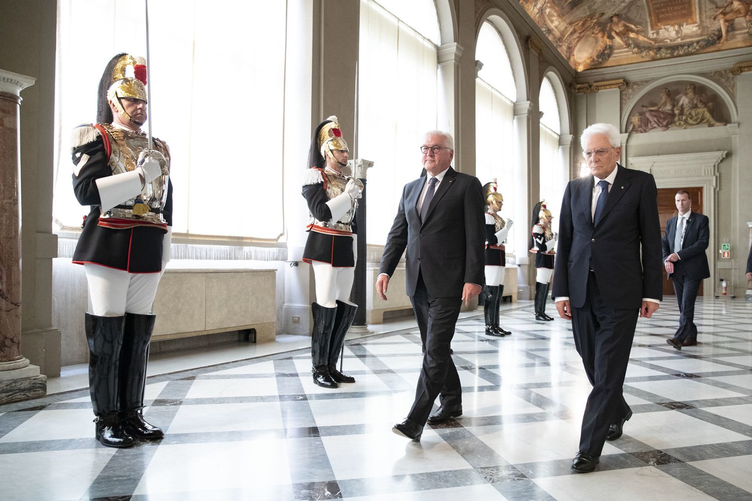 Sergio Matarella e&nbsp;Frank-Walter Steinmeier