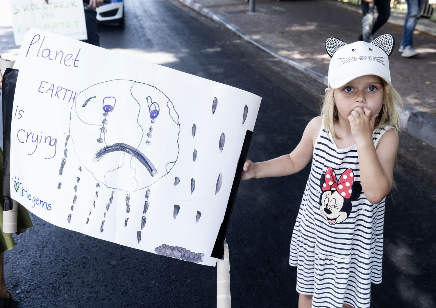 Una manifestazione a Cipro per il clima