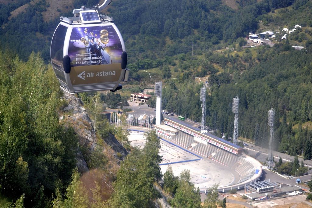 La funivia sopra Medeu