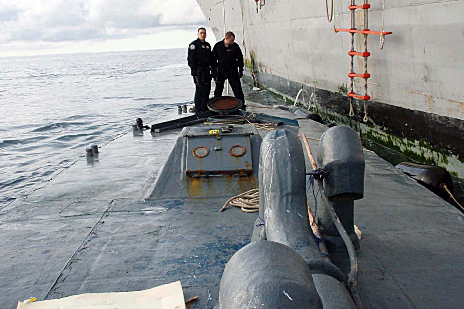 La Guardia costiera americana ha interccettato un sottomarino carico di cocaina (immagine del 2013)