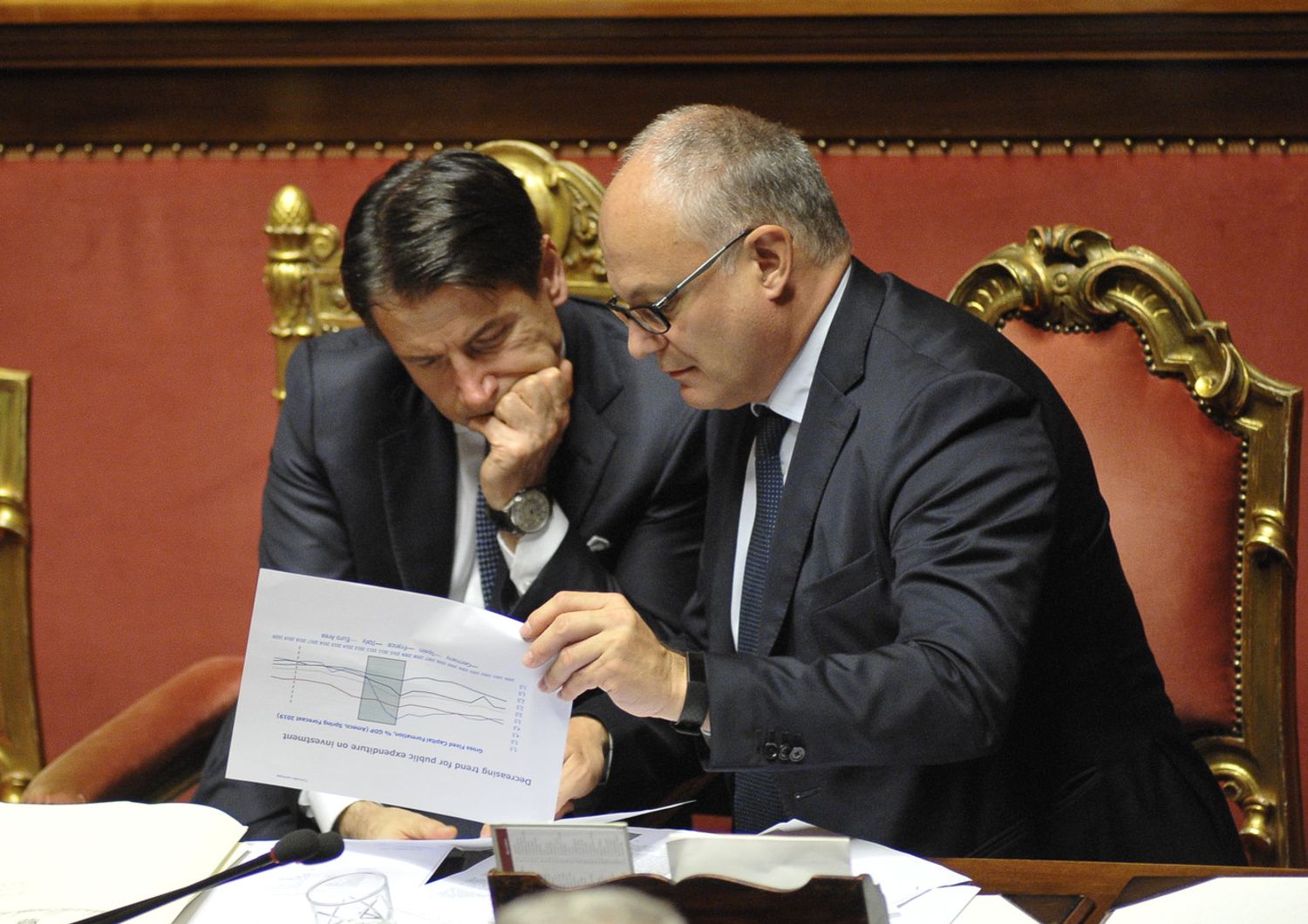 Giuseppe Conte e Roberto Gualtieri