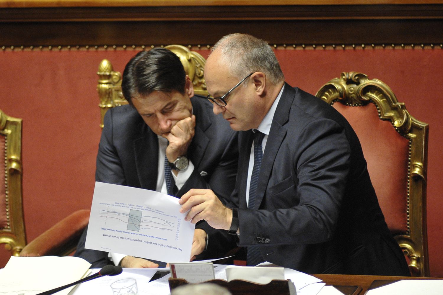 Giuseppe Conte e Roberto Gualtieri