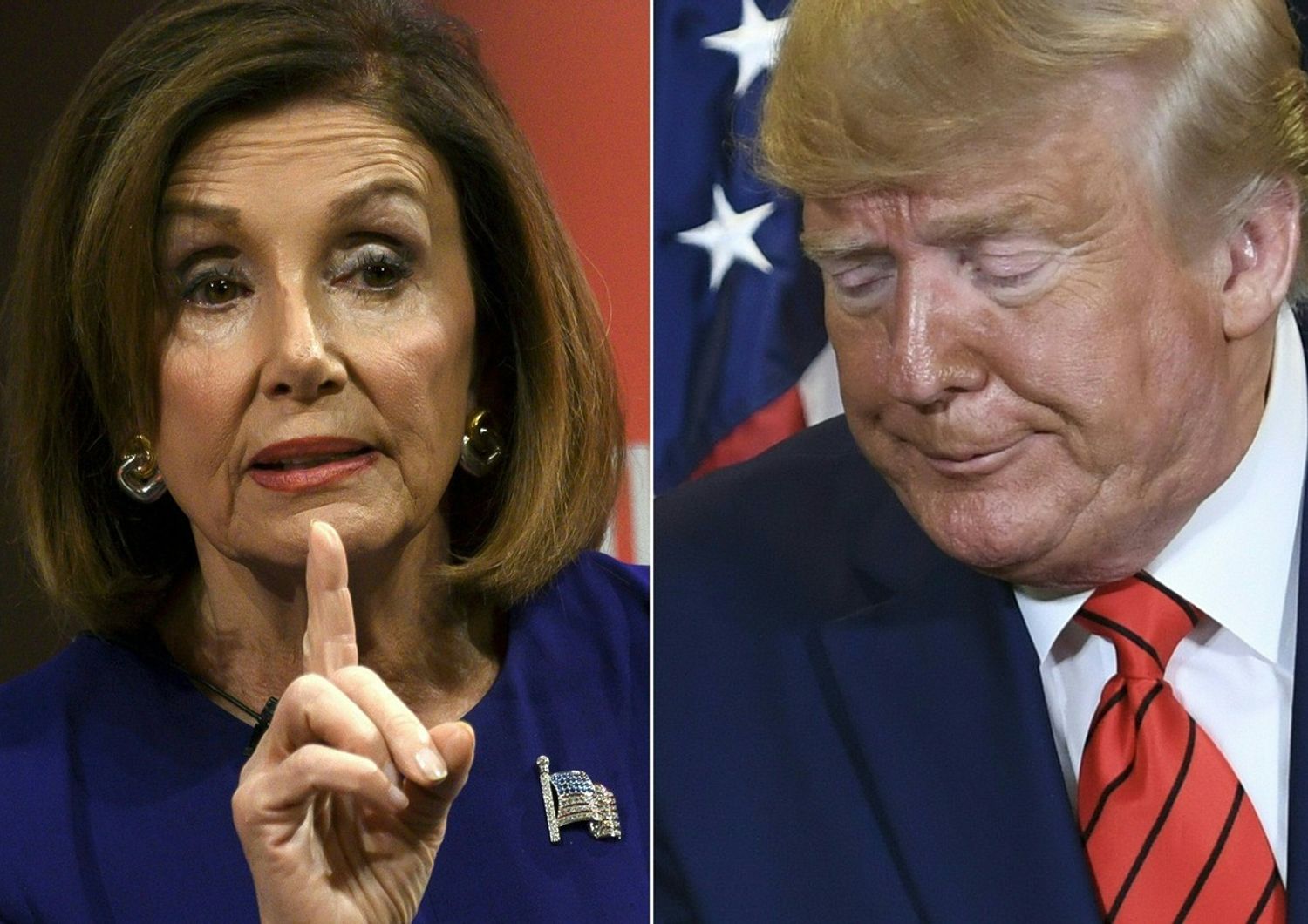 Nancy Pelosi e Donald Trump