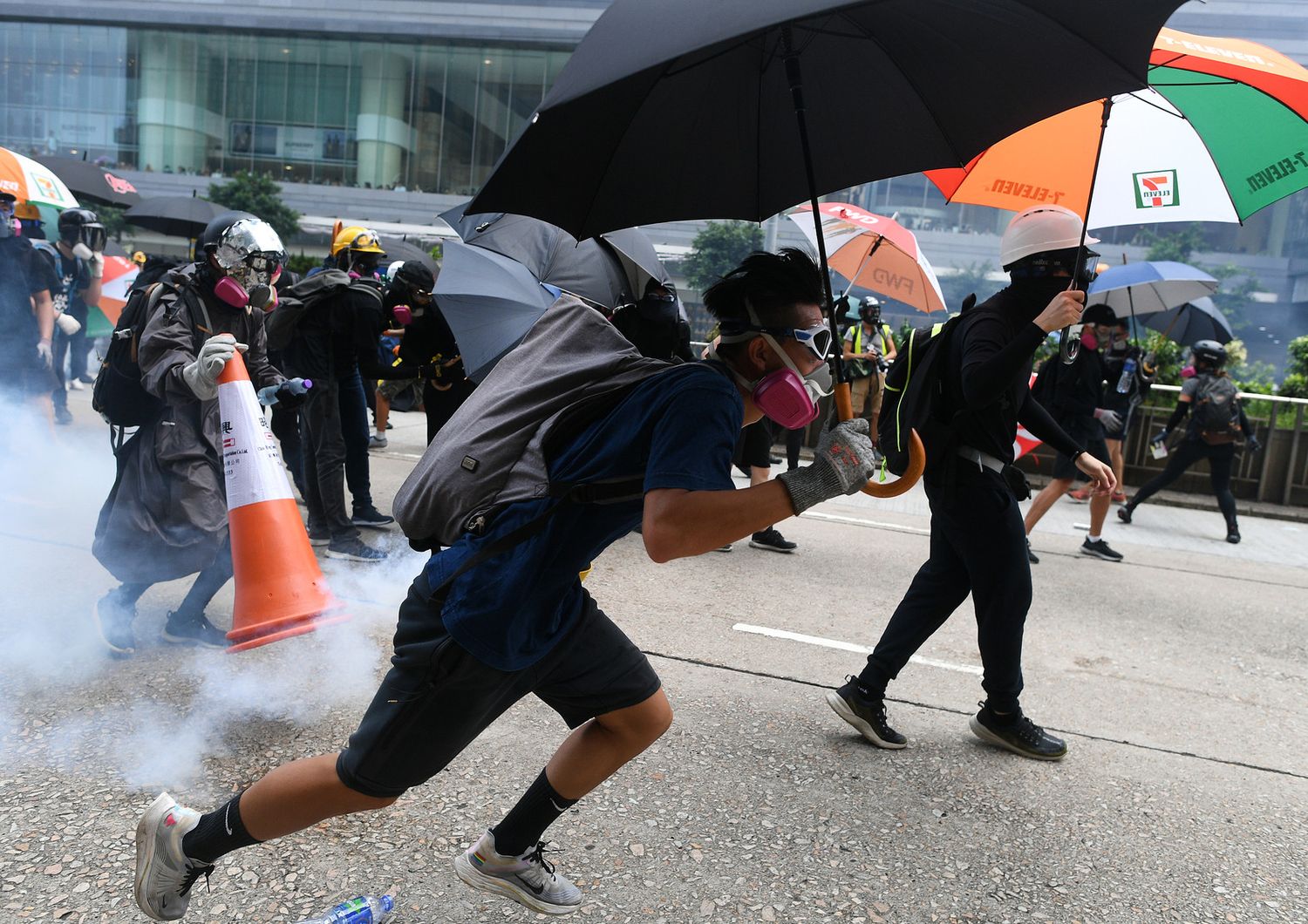 Le proteste a Hong Kong in un'immagine di repertorio