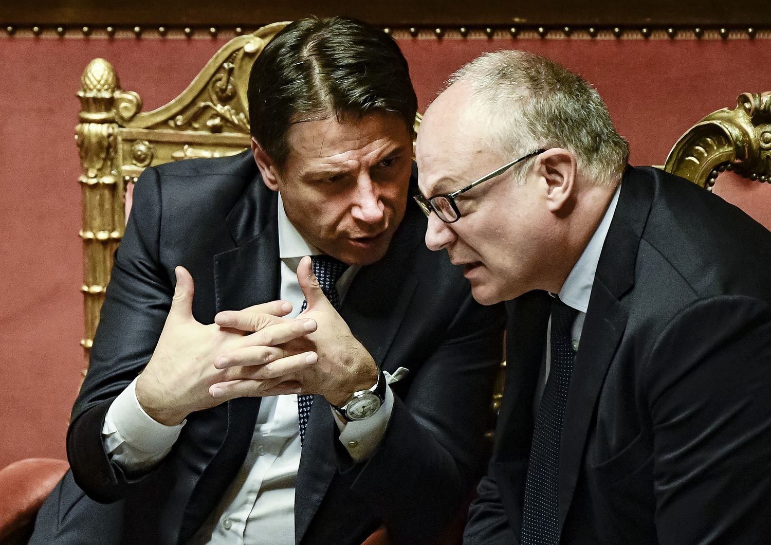 &nbsp;Giuseppe Conte, Roberto Gualtieri