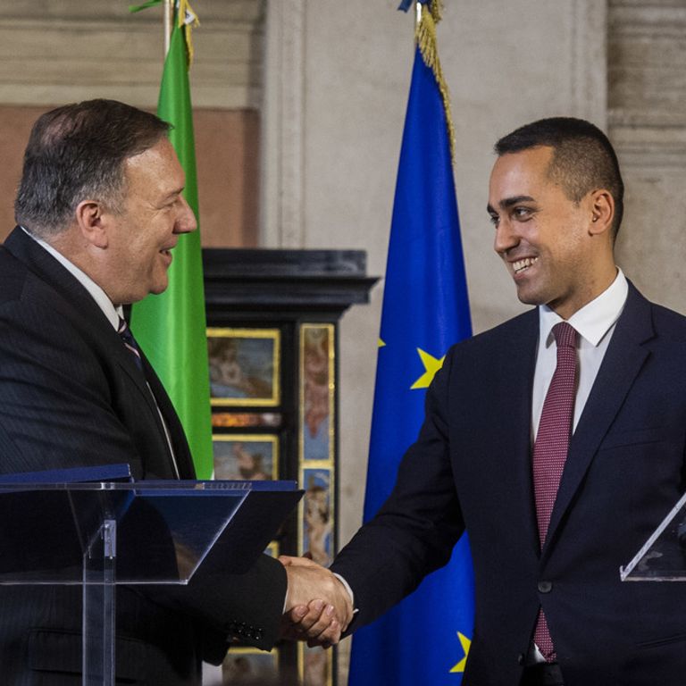 Luigi Di Maio e Mike Pompeo&nbsp;