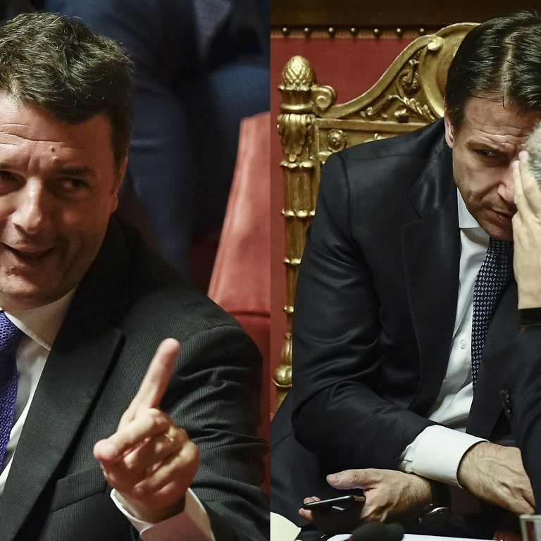 Matteo Renzi e Giuseppe Conte