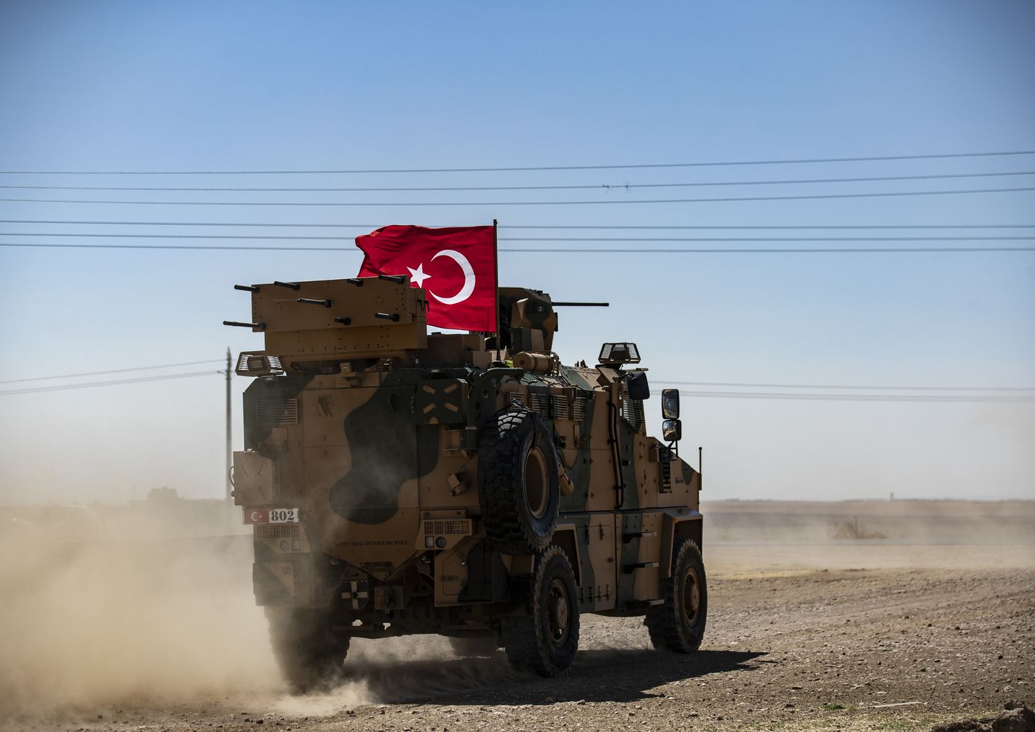 Milizie turche al confine siriano