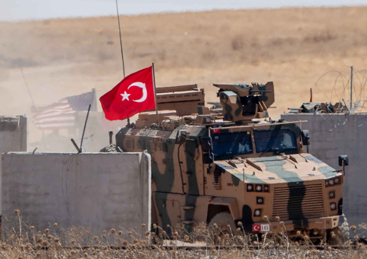 Blindato turco in Siria Turchia