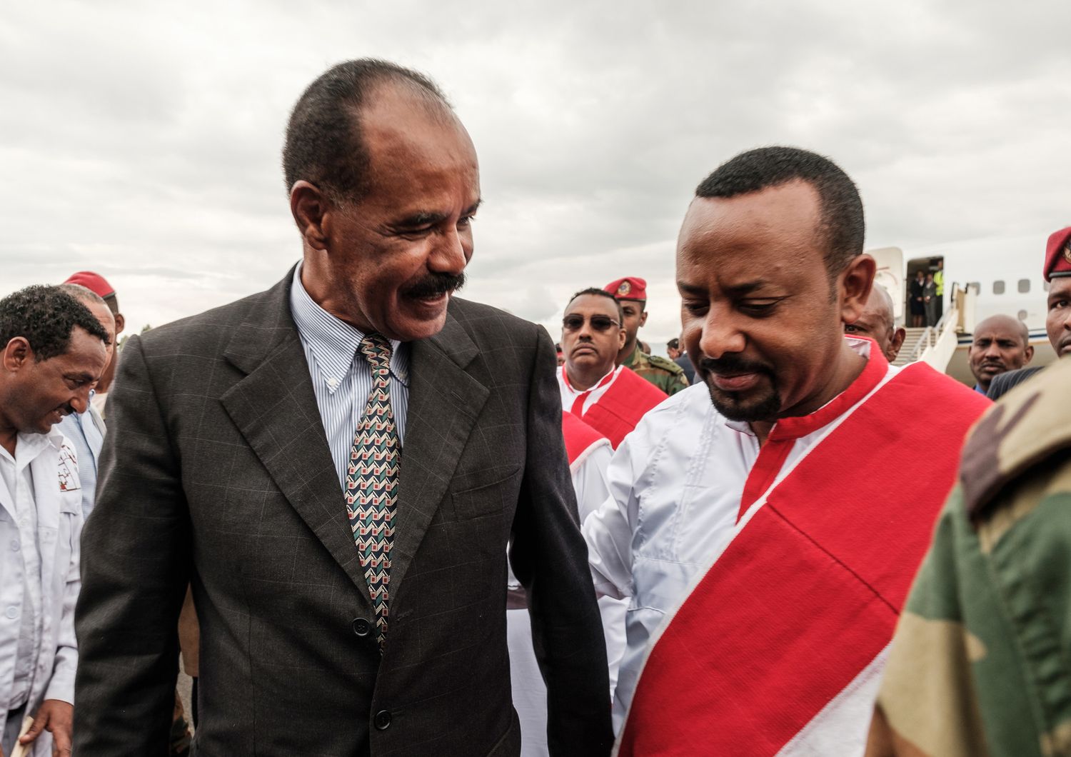 I presidenti di Etiopia ed Eritrea