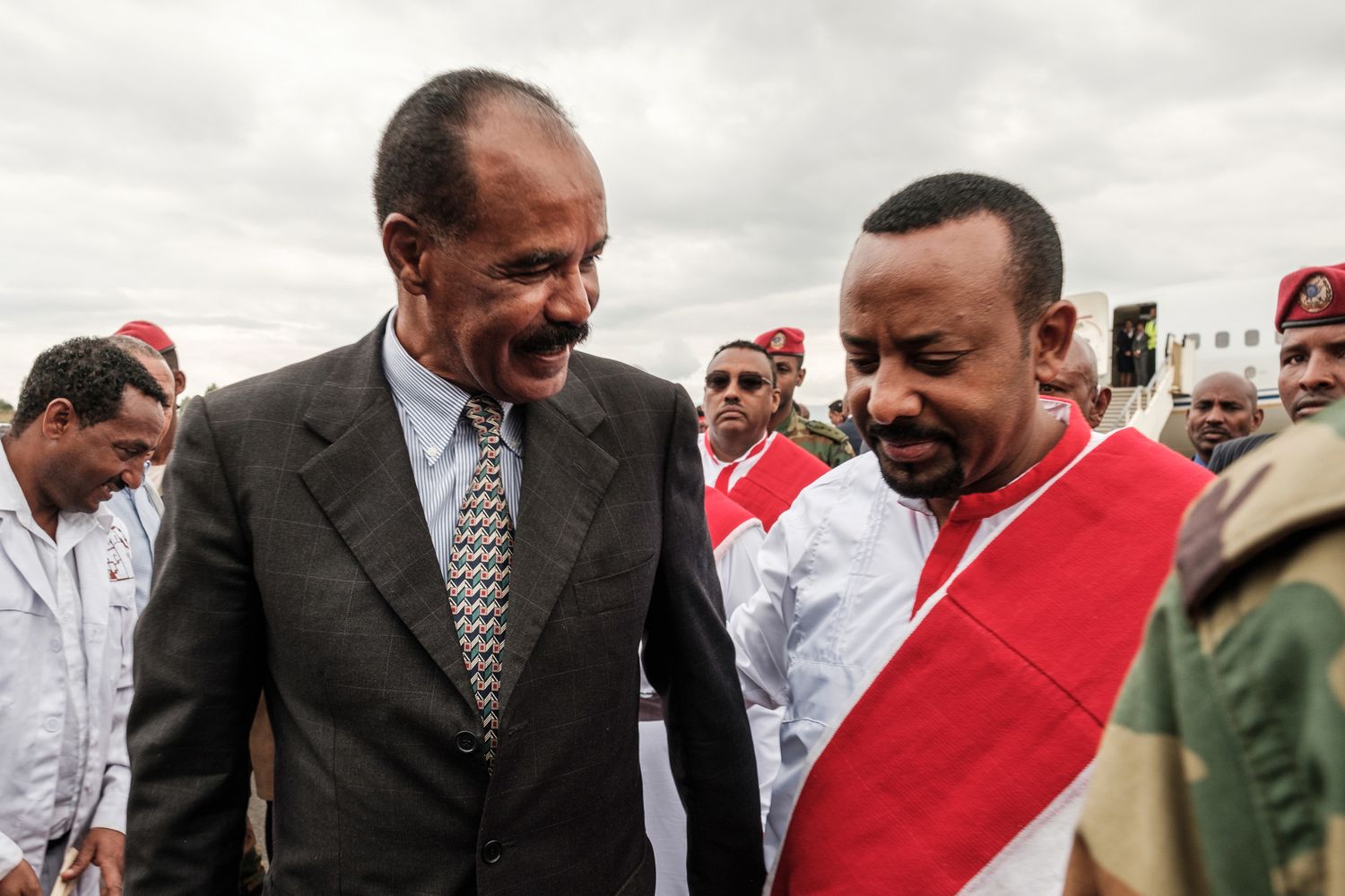 I presidenti di Etiopia ed Eritrea