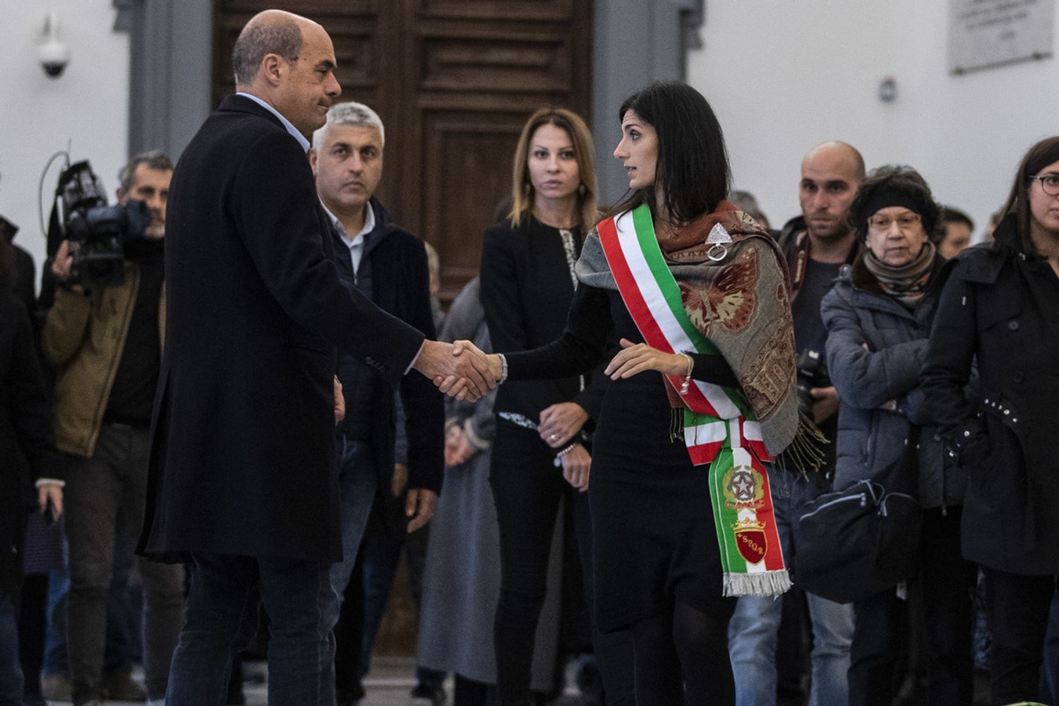 Nicola Zingaretti e Virginia Raggi