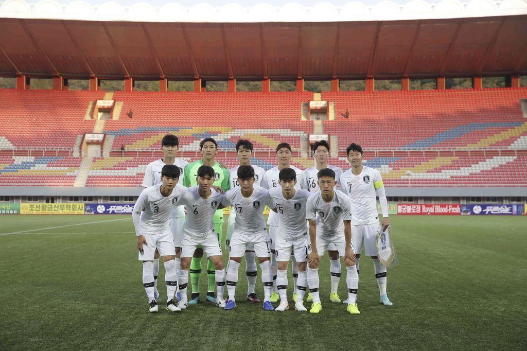 Il match tra le due coree a Pyongyang&nbsp;