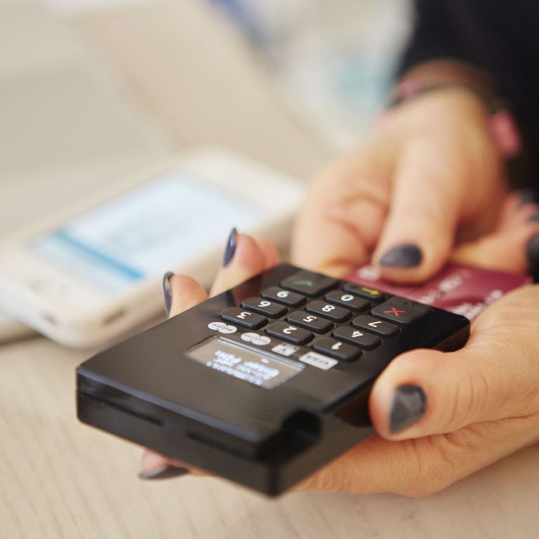 Un pagamento bancomat