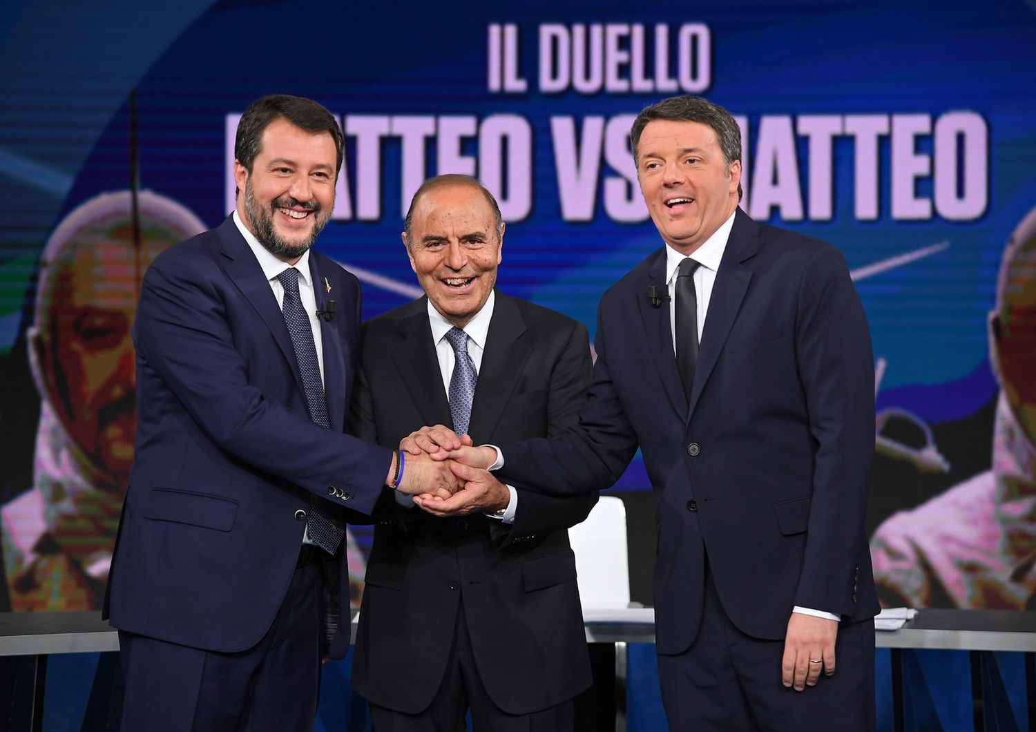 Matteo Renzi, Matteo Salvini, Bruno Vespa