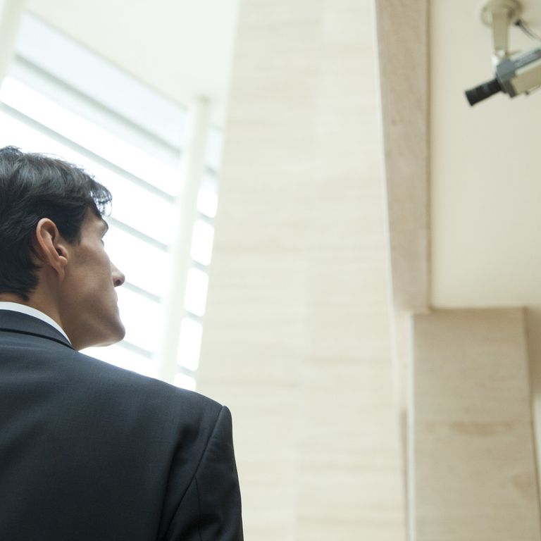 Una telecamera in un ufficio