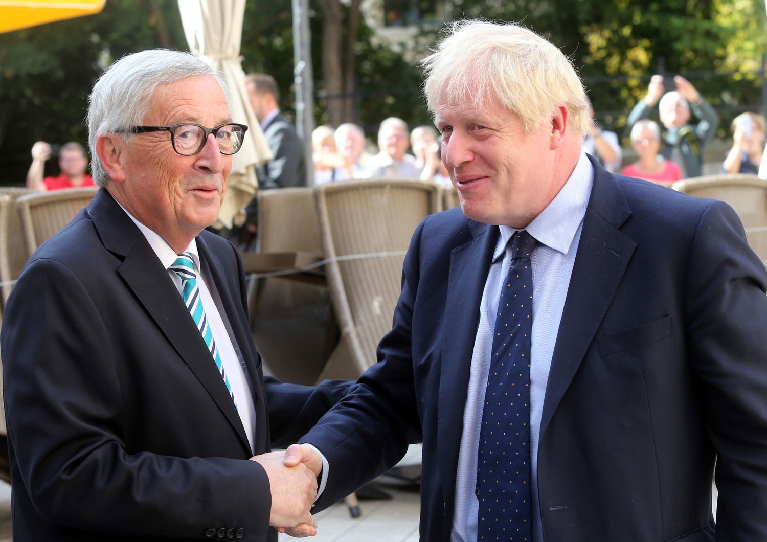 Jean-Claude Juncker e Boris Johnson