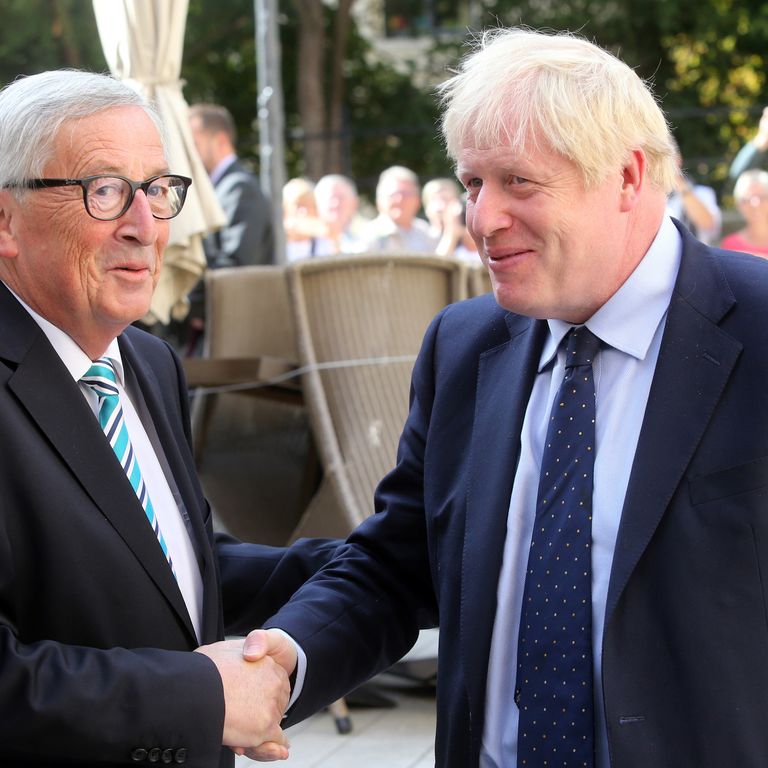 Jean-Claude Juncker e Boris Johnson
