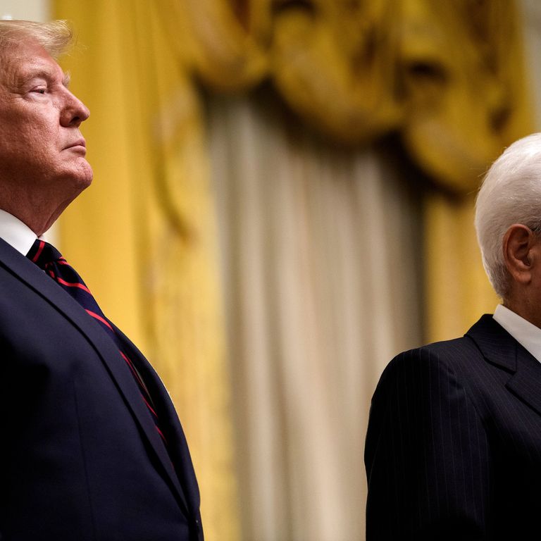 Donald Trump e Sergio Mattarella