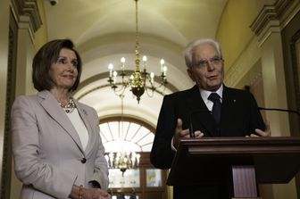 Nancy Pelosi e Sergio Mattarella