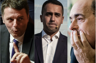 Di Maio, Zingaretti, Renzi