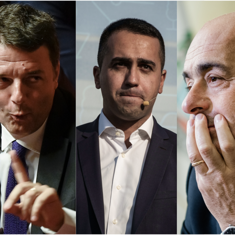 Di Maio, Zingaretti, Renzi