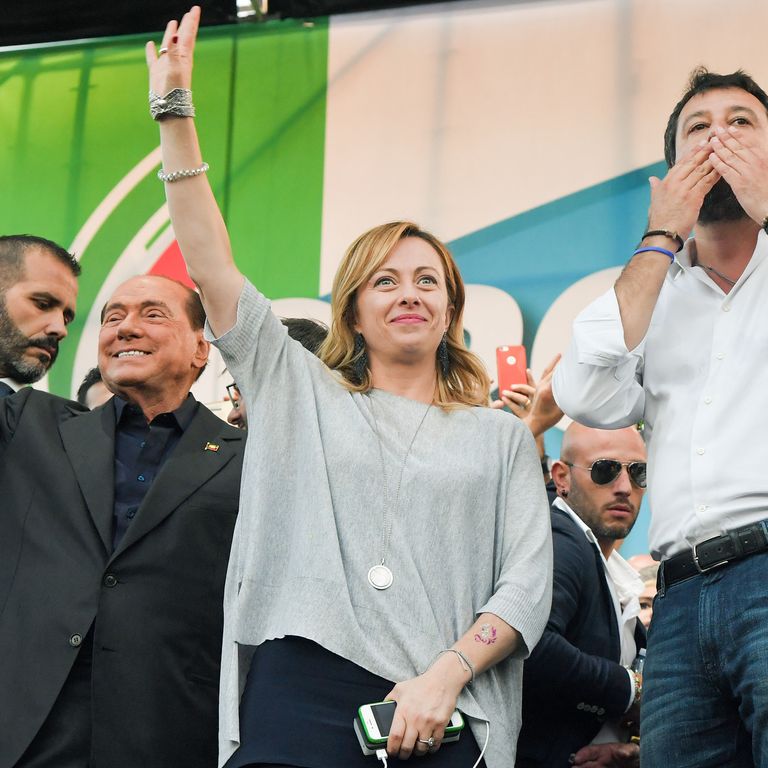 Matteo Salvini, Silvio Berlusconi, Giorgia Meloni