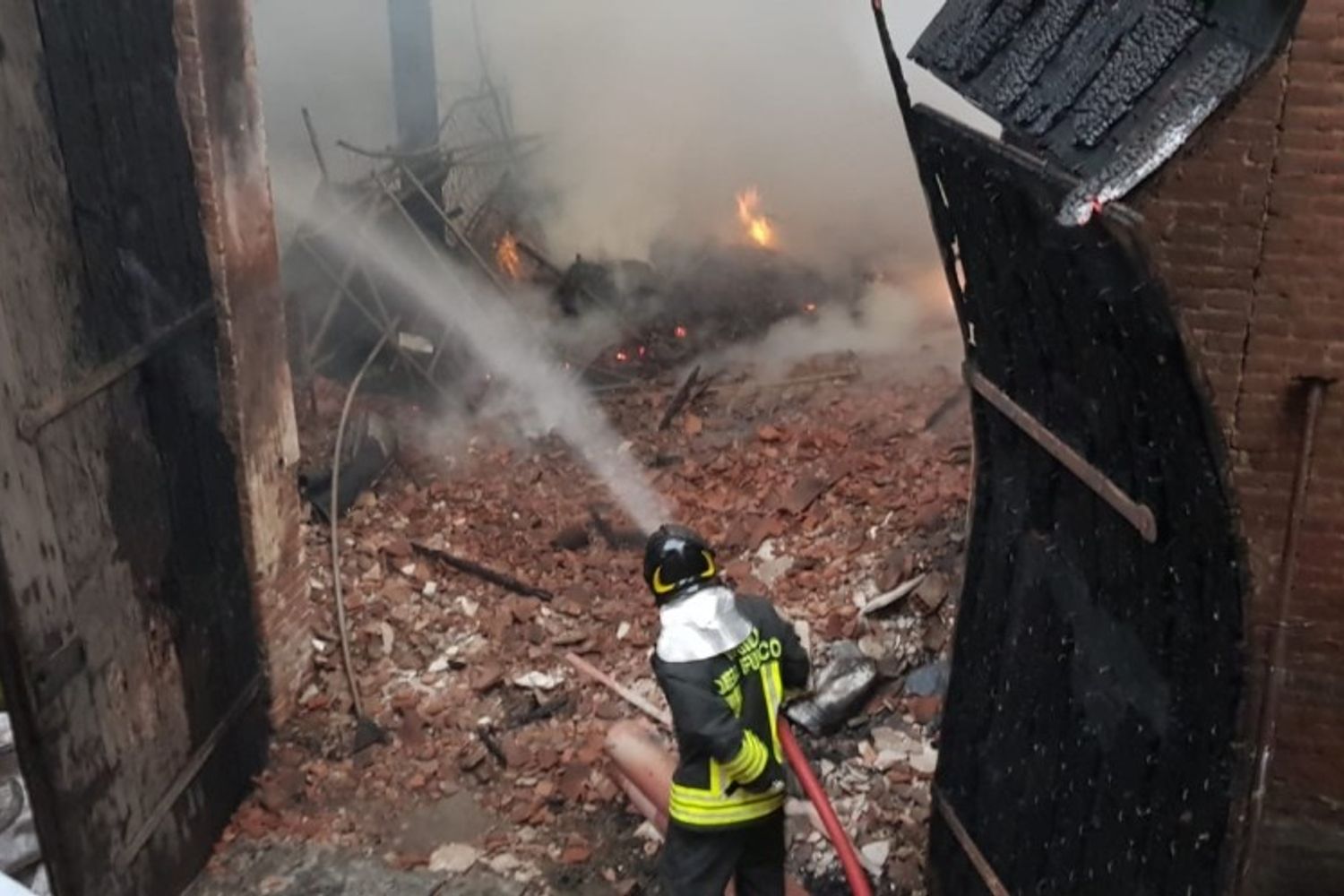 L'incendio alla Cavallerizza Reale di Torino