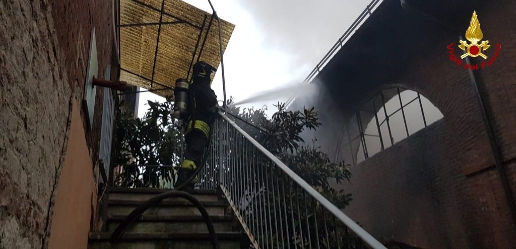 L'incendio alla Cavallerizza Reale di Torino