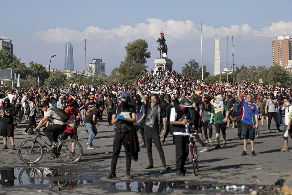 Santiago del Cile, proteste