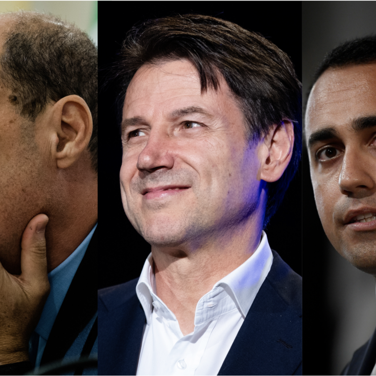 Nicola Zingaretti, Giuseppe Conte e Luigi Di Maio