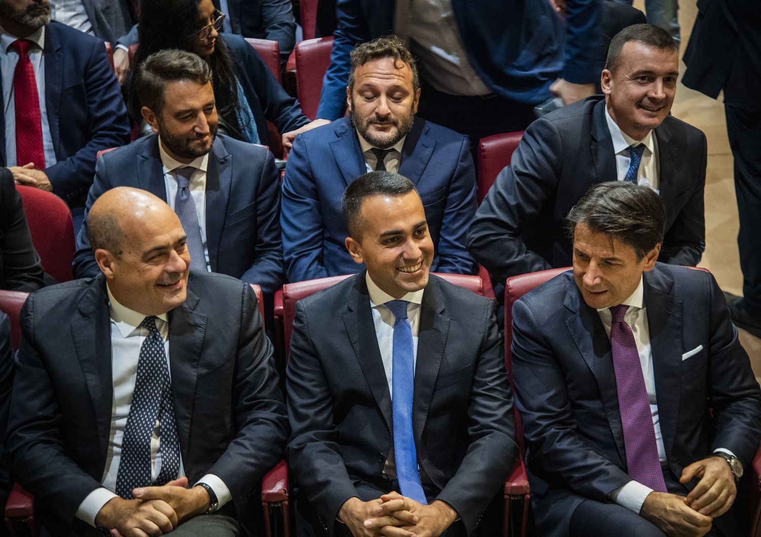 Zingaretti, Di Maio e Conte