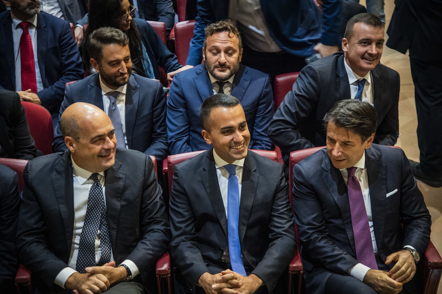 Zingaretti, Di Maio e Conte