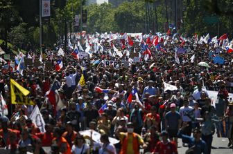 Manifestazioni in Cile