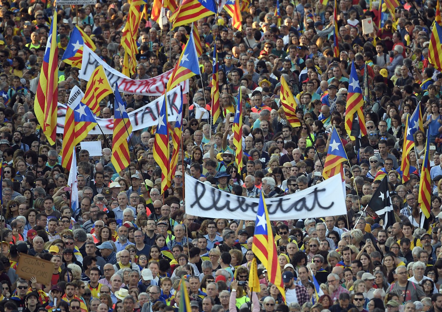 Manifestazione a Barcellona, Catalogna&nbsp;