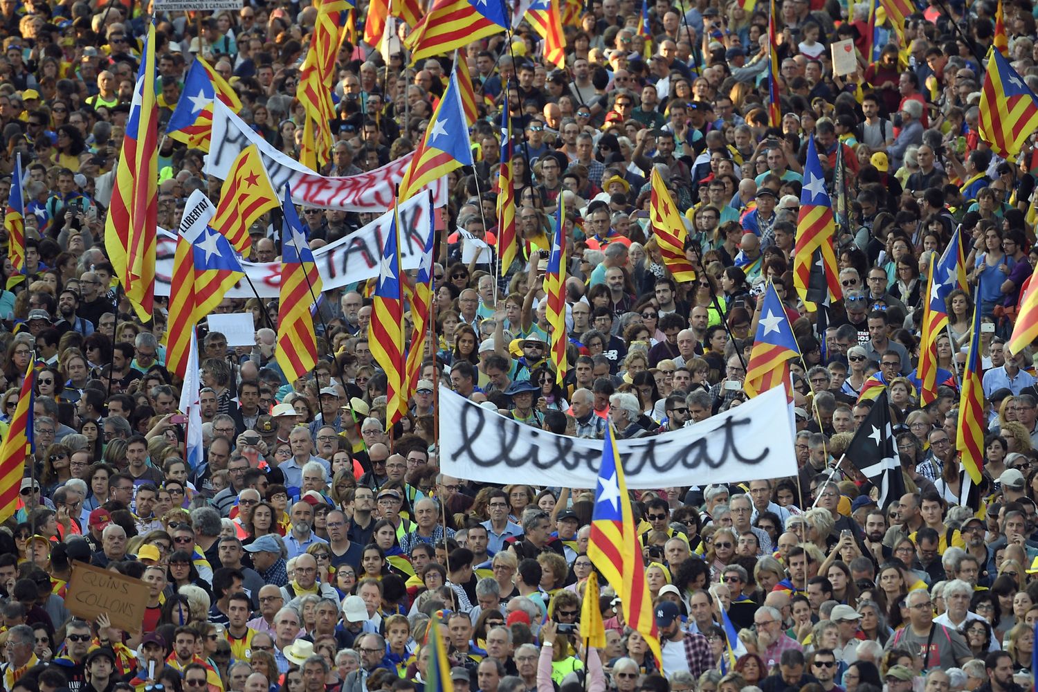 Manifestazione a Barcellona, Catalogna&nbsp;