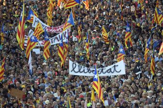 Manifestazione a Barcellona, Catalogna&nbsp;