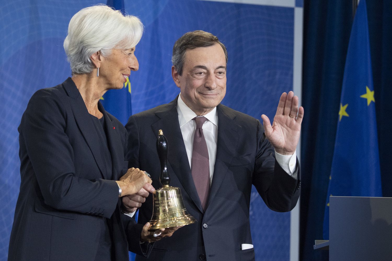 Christine Lagarde e Mario Draghi