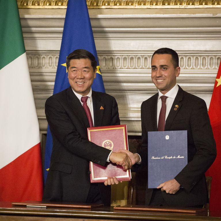 Xi Jinping e Luigi Di Maio
