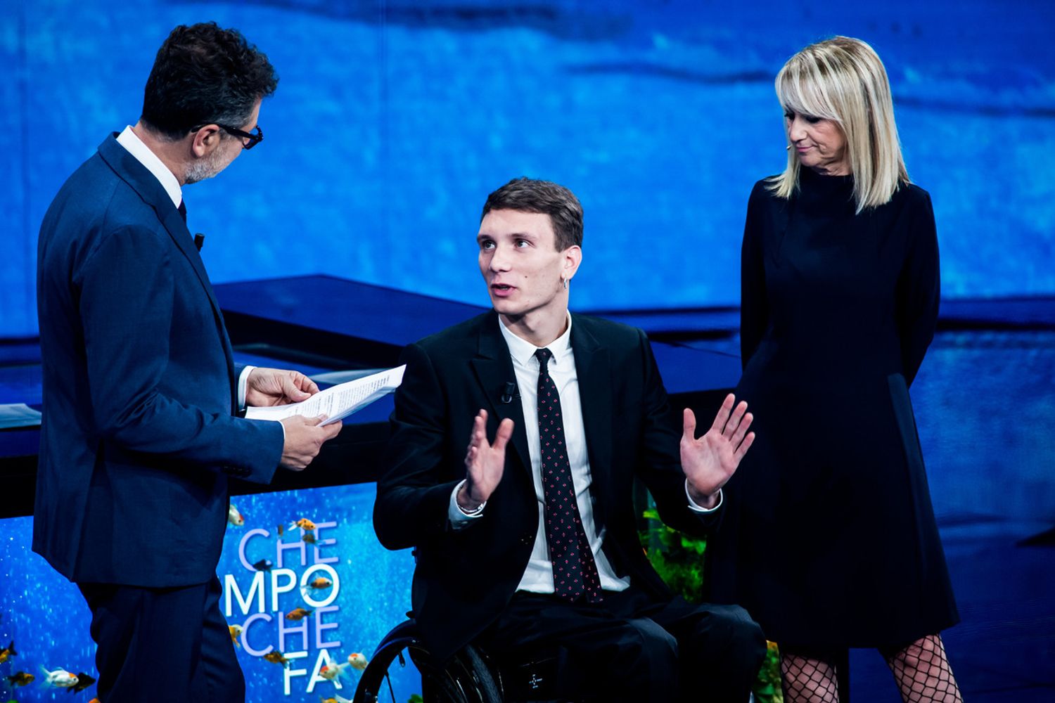 Manuel Bortuzzo a Che tempo che fa