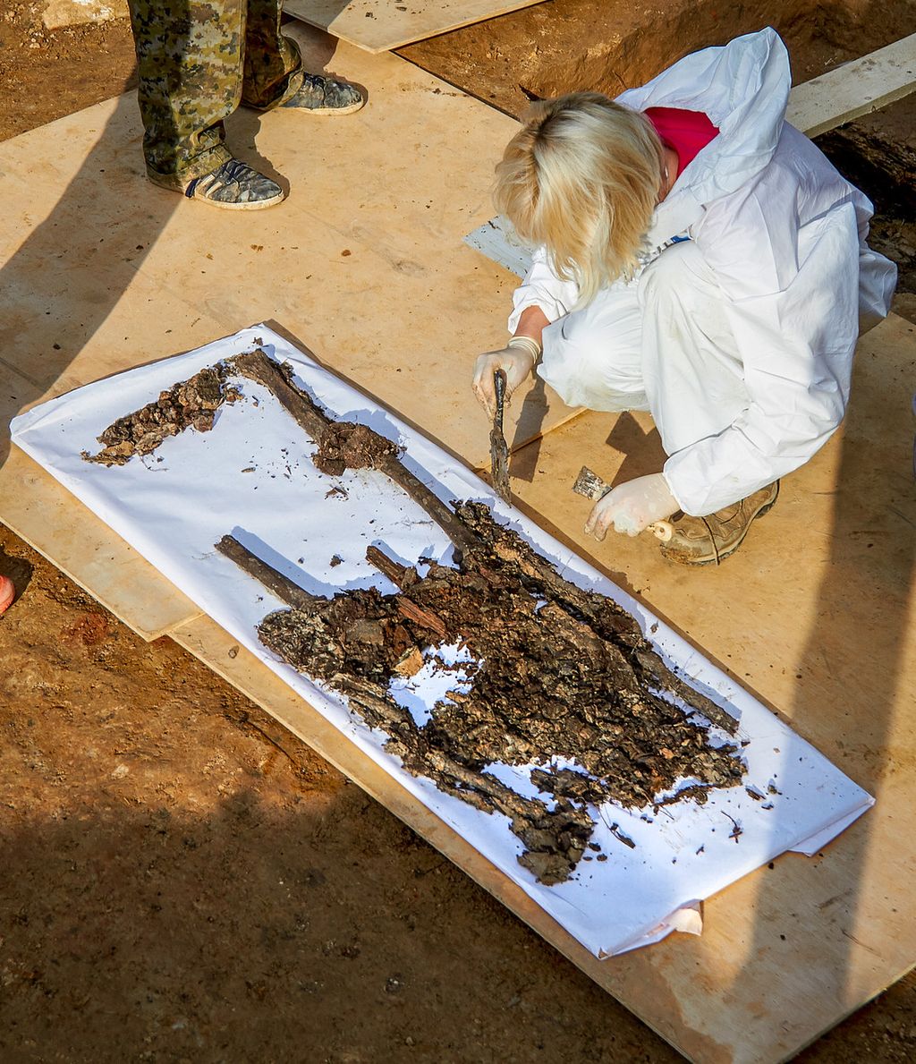 Il recupero dei resti di Etienne Gudin