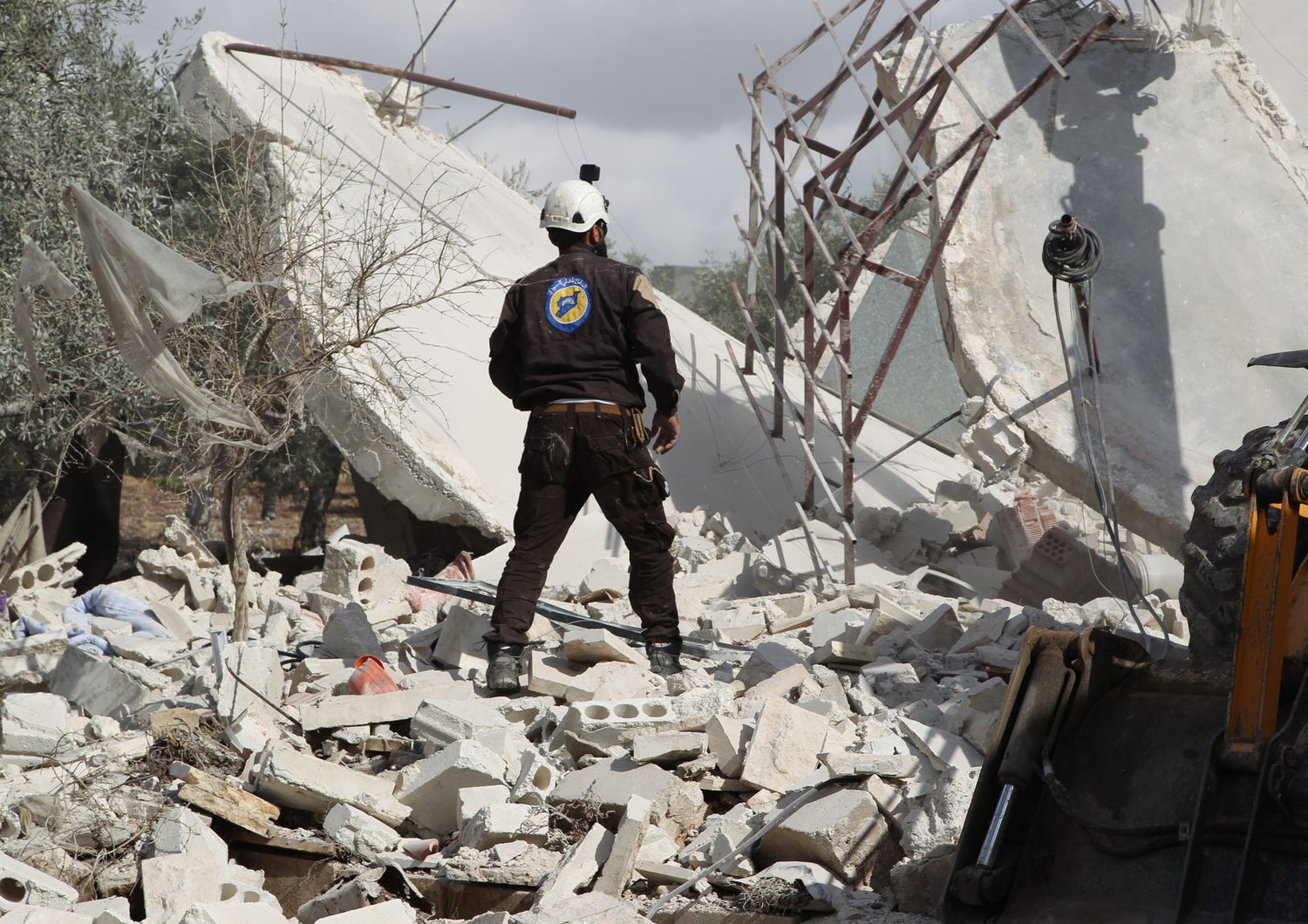 Un casco bianco ad Aleppo
