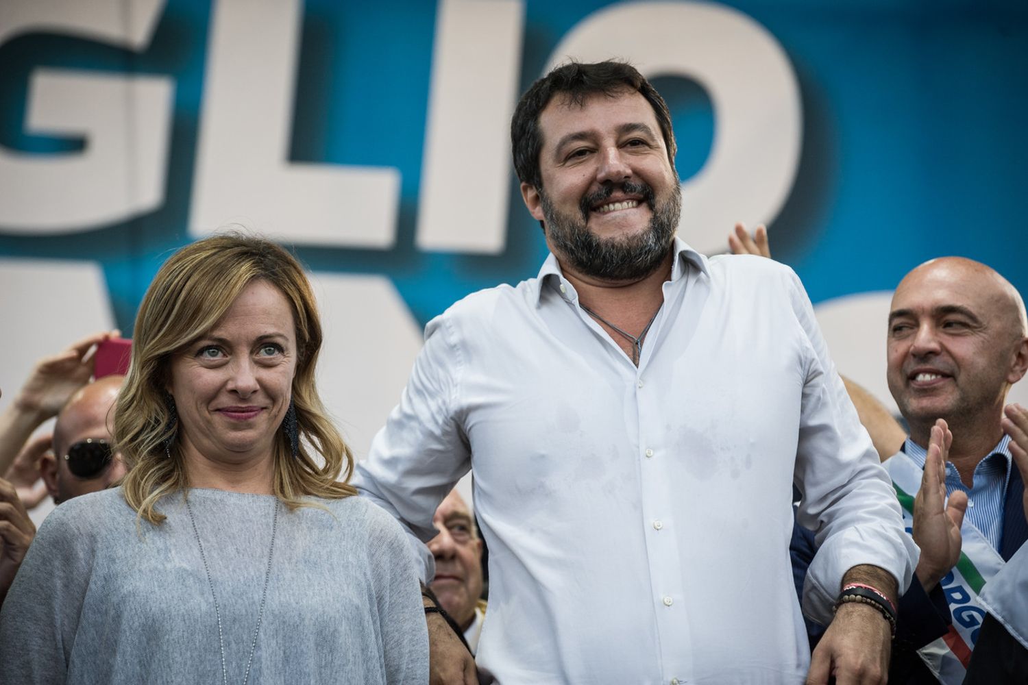 Giorgia Meloni e Matteo Salvini