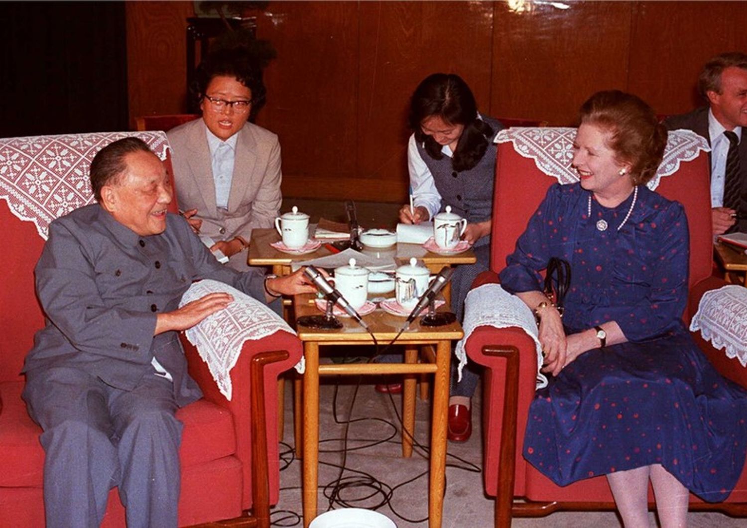 Deng Xiaoping e Margaret Thatcher